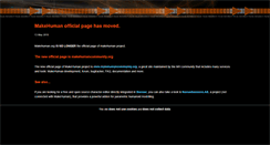 Desktop Screenshot of makehuman.org